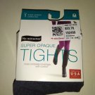 No Nonsense Women's M Super Opaque Control Top Graphite Heather Tights No Nonsense Women's M Super Opaque Control Top Graphite Heather Tights