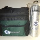 US Customs and Boarder Protection insulated Lunch Cooler Bag with bottle NWOT