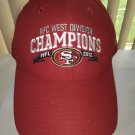 New Era NFL SF San Fransisco 49ers NFC West Division Champion 2012 Red Hat Cap New Era NFL SF San Fransisco 49ers NFC West Division Champion 2012 Red Hat Cap