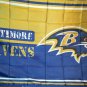 NFL Baltimore Ravens Busted Logo Flag Banner 3X5 FT