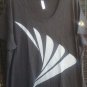 Sprint Telecom Cellular Grey Wing Logo Size 3XL Black T-Shirt Technology NWOT