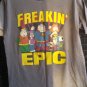 FAMILY GUY FREAKIN EPIC Gray Graphic Print L T-SHIRT