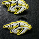 Lot of 2 NHL NASHVILLE PREDATORS NASHVILLE PREDS Shoe Charms Lot of 2 NHL NASHVILLE PREDATORS NASHVILLE PREDS Shoe Charms