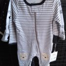 Cloud Island Baby Long Sleeve 3-PC Assorted Footed Pajamas w Hand Cover 0-3M NWT Cloud Island Baby Long Sleeve 3-PC Assorted Footed Pajamas w Hand Cover 0-3M NWT