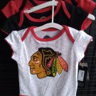 Chicago Blackhawks 3 Pc Bodysuit Set One Piece Infant 12 mo Clothes NWT