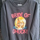 Bride of Chucky Women's L Halloween Horror Movie Graphic Print Sweatshirt NWT Bride of Chucky Women's L Halloween Horror Movie Graphic Print Sweatshirt NWT