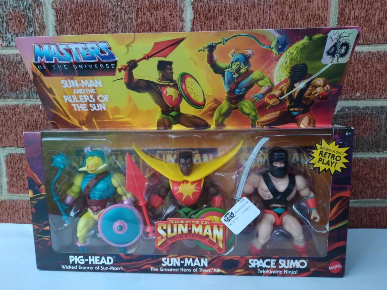 2022 MOTU MASTERS OF THE UNIVERSE SUNMAN RULERS OF THE SUN 3PACK PIG New