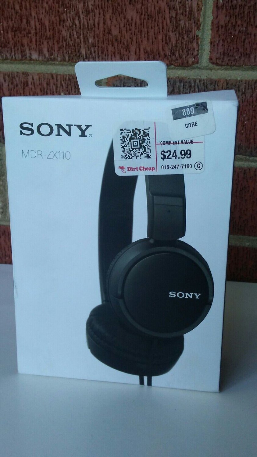 Sony MDR-ZX110 Stereo Headphones-Black NEW