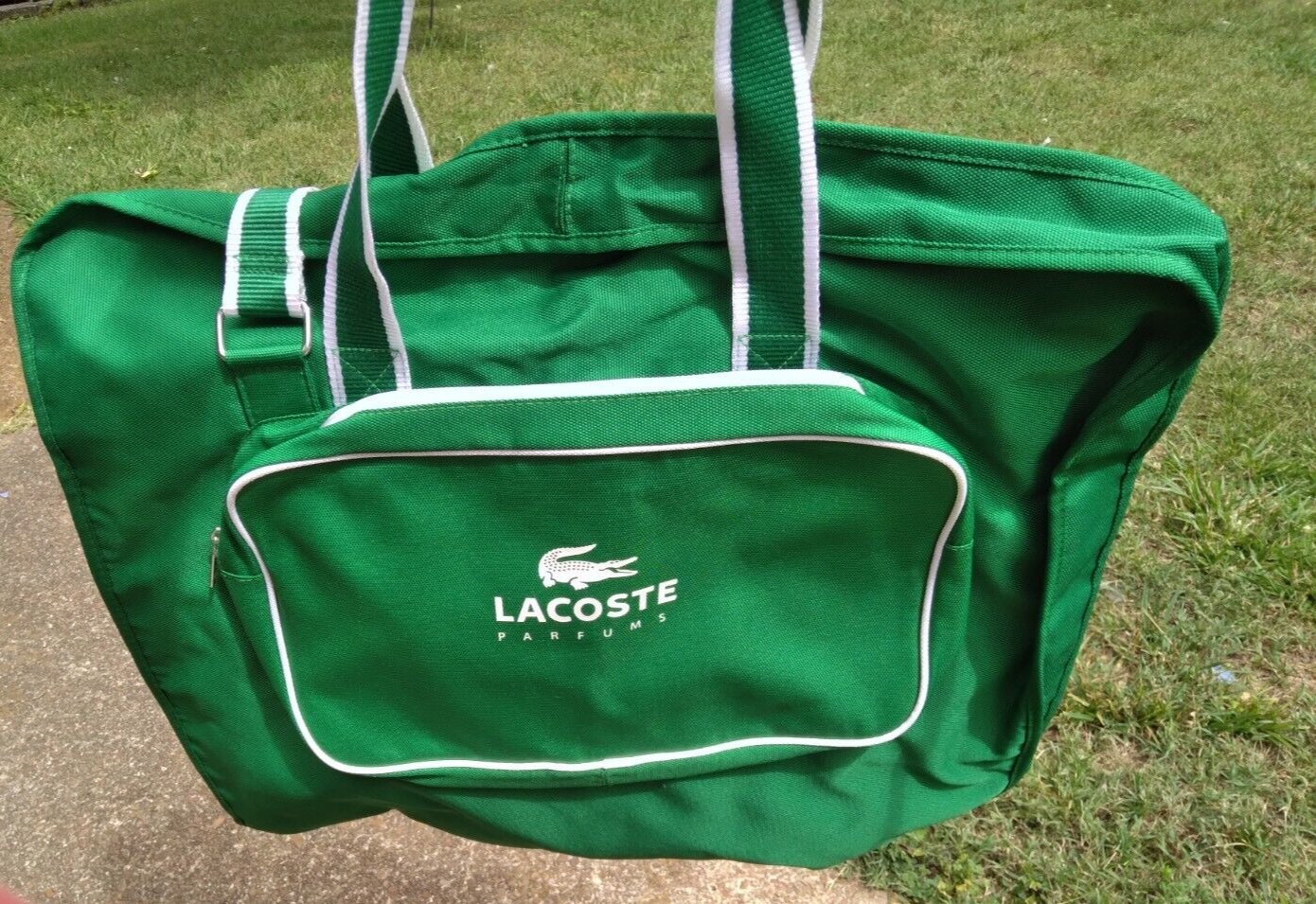 Lacoste Garment Bag Travel Luggage Green Logo Unisex Suit Dress Bag