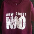 Disney Parks Women's L Burgundy Grumpy How About No t-shirt graphic tee Disney Parks Women's L Burgundy Grumpy How About No t-shirt graphic tee