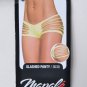 Mapale 3030 Wet Look Black Slashed Panty Size M/L New