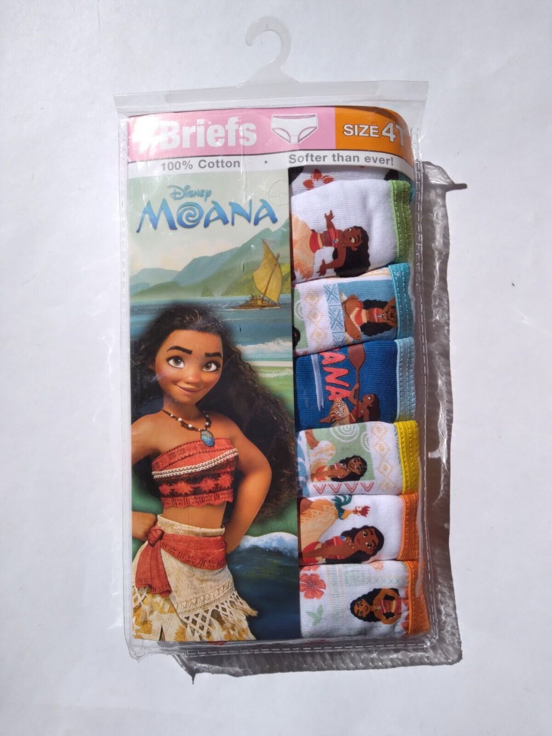 Disney Toddler Girls' 7-Pack Moana Brief Underwear, SIZE 4T