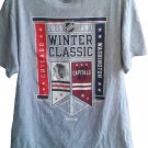 NHL Reebok 2015 Capitols / Blackhawks Winter Classic Size L grey Shirt