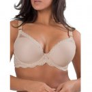 New Smart Sexy Women's 40DD Curvy Plunge Light Lined Buff Bra With Added Support