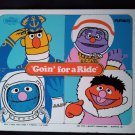 Playskool Vintage Wood Tray Puzzle Goin' For A Ride Sesame Street 1974