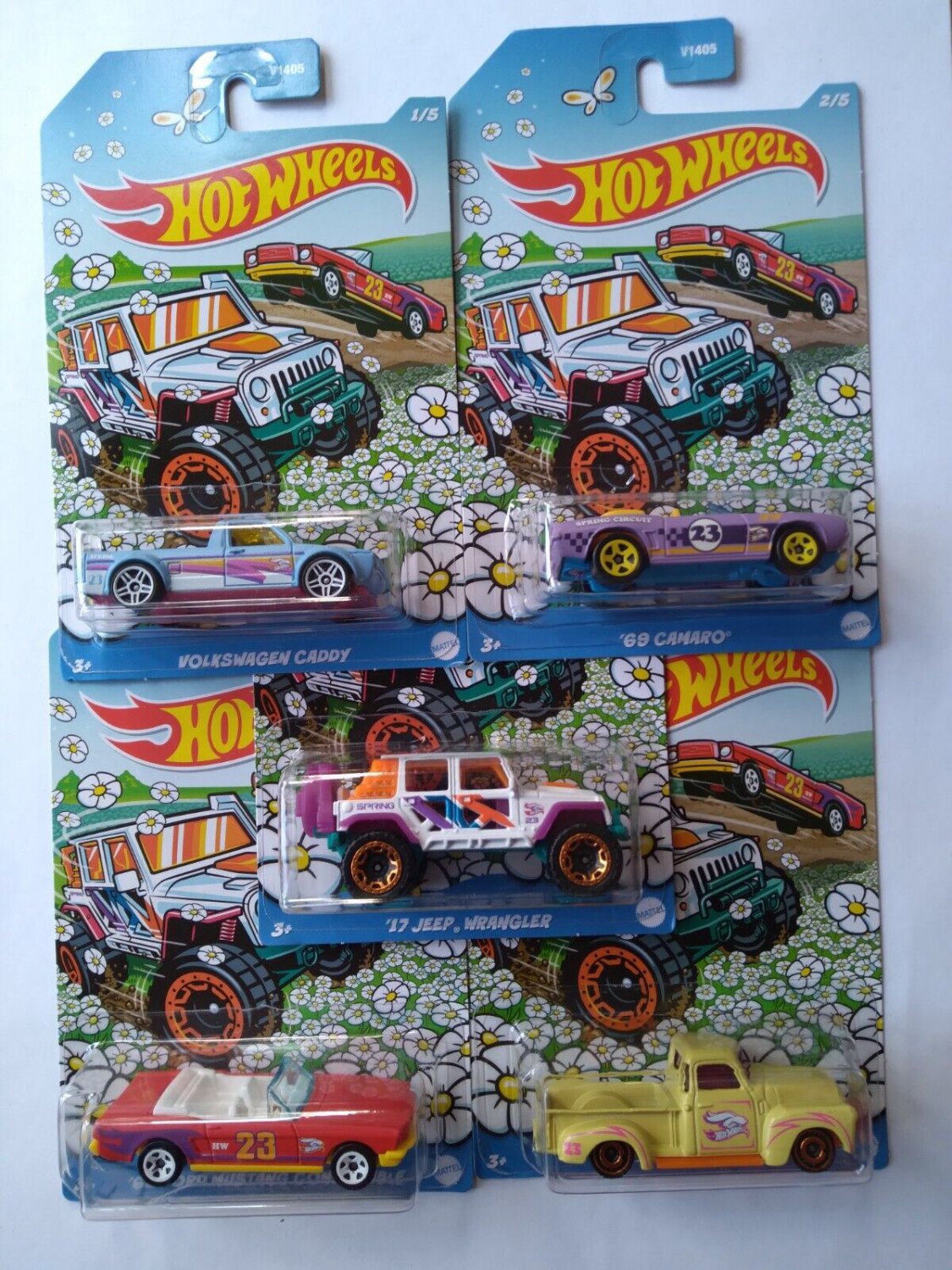 Mattel Hot Wheels Cars - Easter 2023 Collection - Complete SET OF 5