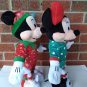 Disney Christmas Mickey and Minnie Mouse Door Greeters in Pajamas by Gemmy