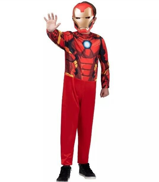 Jazwares Marvel Avengers IRON MAN Child Costume Molded Mask Large 12-14 Cosplay