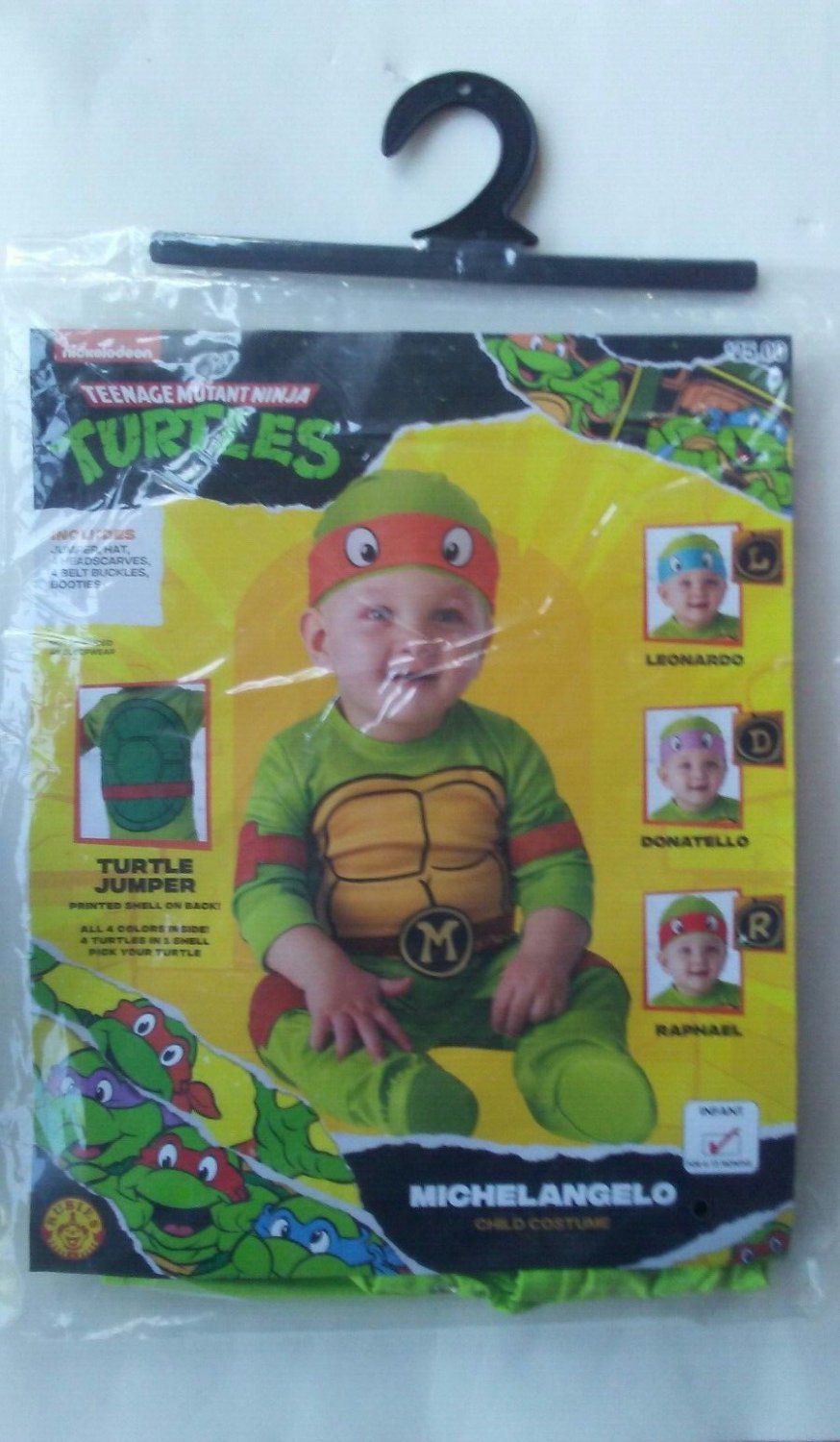 Teenage Mutant Ninja Turtles Infant 6-12 mo New 4 in 1 Costume Cosplay