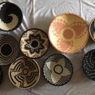 Black theme wall hanging baskets decor