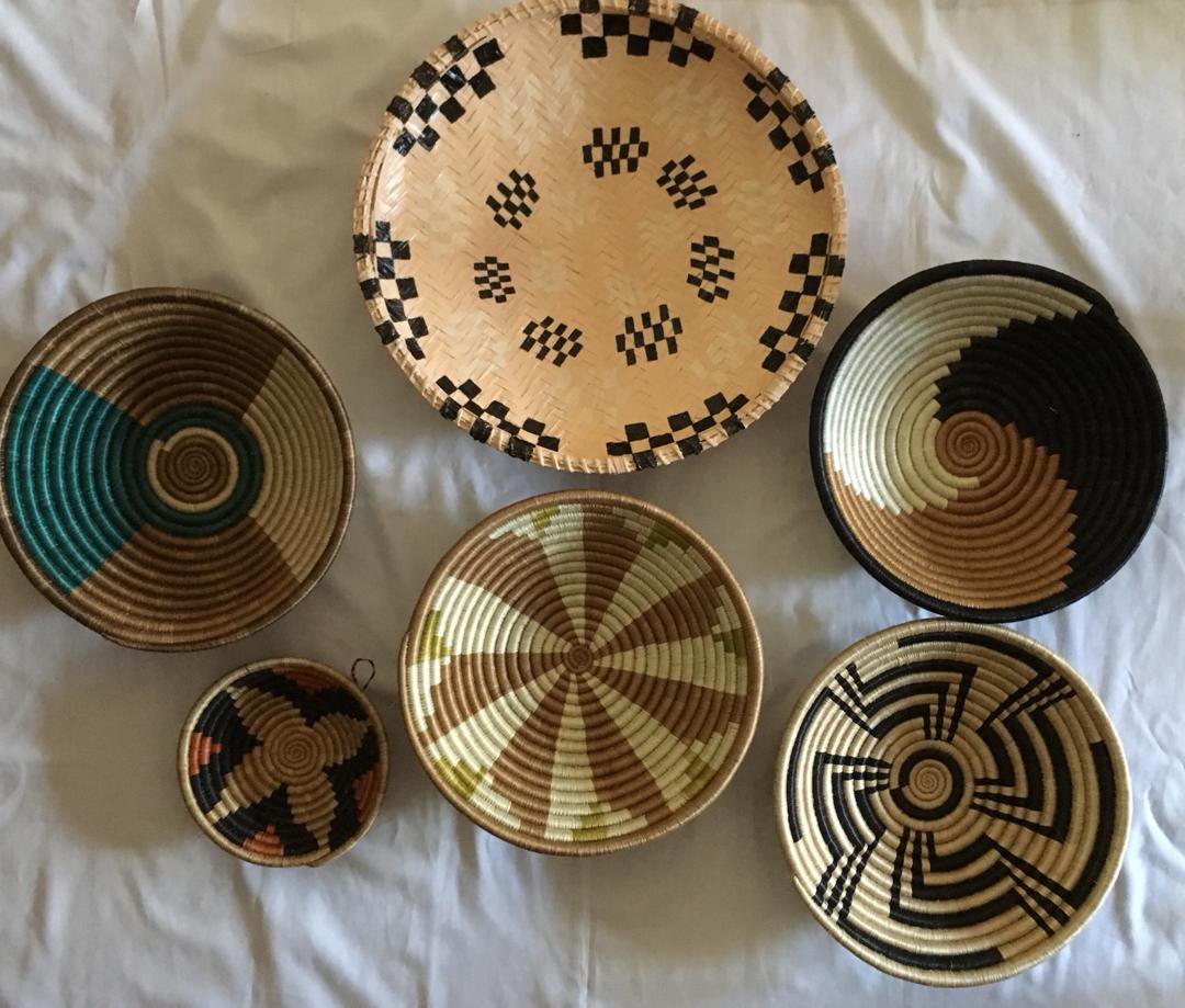 Beautiful grouped wall hanging decor