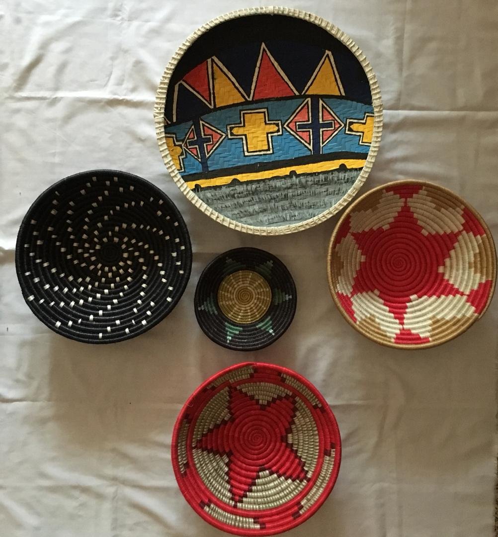 African coiled baskets