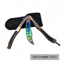 High Quality stainless steel Customize Butterfly Knife Practice Knife Enhanced Dull Blade