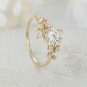 1.20Ct Solitaire Round Moissanite Wedding Ring in Solid 14K Yellow Gold
