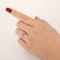 0.80 CT Round Cut Infinity Diamond Full Eternity Wedding Band 14K Gold Over