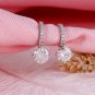 3 CT Brilliant Round Simulated Diamond Drop Dangle Earrings 925 Sterling Silver