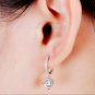 3 CT Brilliant Round Simulated Diamond Drop Dangle Earrings 925 Sterling Silver