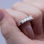 3ct Princess Simulated Diamond Engagement Ring in 14k Gold Over Sterling Silver