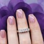 3ct Princess Simulated Diamond Engagement Ring in 14k Gold Over Sterling Silver