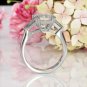 3.50Ct Emerald Cut 3-Stone Simulated Diamond Engagement Ring in Sterling Silver