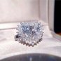 2 Ct Heart Cut Simulated Diamond Wedding Ring 925 Sterling Silver Valentine Gift