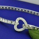 Certified 6.00 TCW Round Cut VVS1 Moissanite Tennis Bracelet 14K White Gold Over