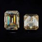 Fancy Brown Emerald Cut Loose Moissanite Diamond for Ring and Collection,Jewelry