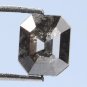 1.31ct Black Emerald Cut Natural Diamond