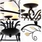 Iron Cage Chandelier Country Dining Room Lamp Hanging Lighting Candle Light