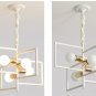 Modern Chandelier Living Room Lamp Creative Lamp Bedroom Lamp White