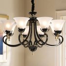Drop Light Iron Pendant Chandelier Living Room Lanterns Bedroom Traditional Light