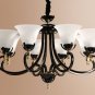 Drop Light Iron Pendant Chandelier Living Room Lanterns Bedroom Traditional Light
