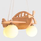 Wood Dining Room Lamp Creative Children Room Lanterns Design Aircraft Light