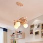 Wood Dining Room Lamp Creative Children Room Lanterns Design Aircraft Light