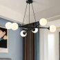 Iron Chandelier Bulb Lamp Bedroom Lighting Living Room Light