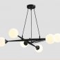 Iron Chandelier Bulb Lamp Bedroom Lighting Living Room Light