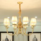 Home Lamp Copper Pendant Chandelier Living Room Lanterns Bedroom Light