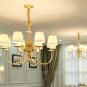Home Lamp Copper Pendant Chandelier Living Room Lanterns Bedroom Light