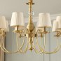 Home Lamp Copper Pendant Chandelier Living Room Lanterns Bedroom Light
