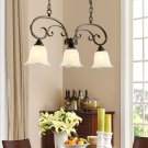 Iron Chandelier Country Style Dining Room Lamp Pendant Lighting